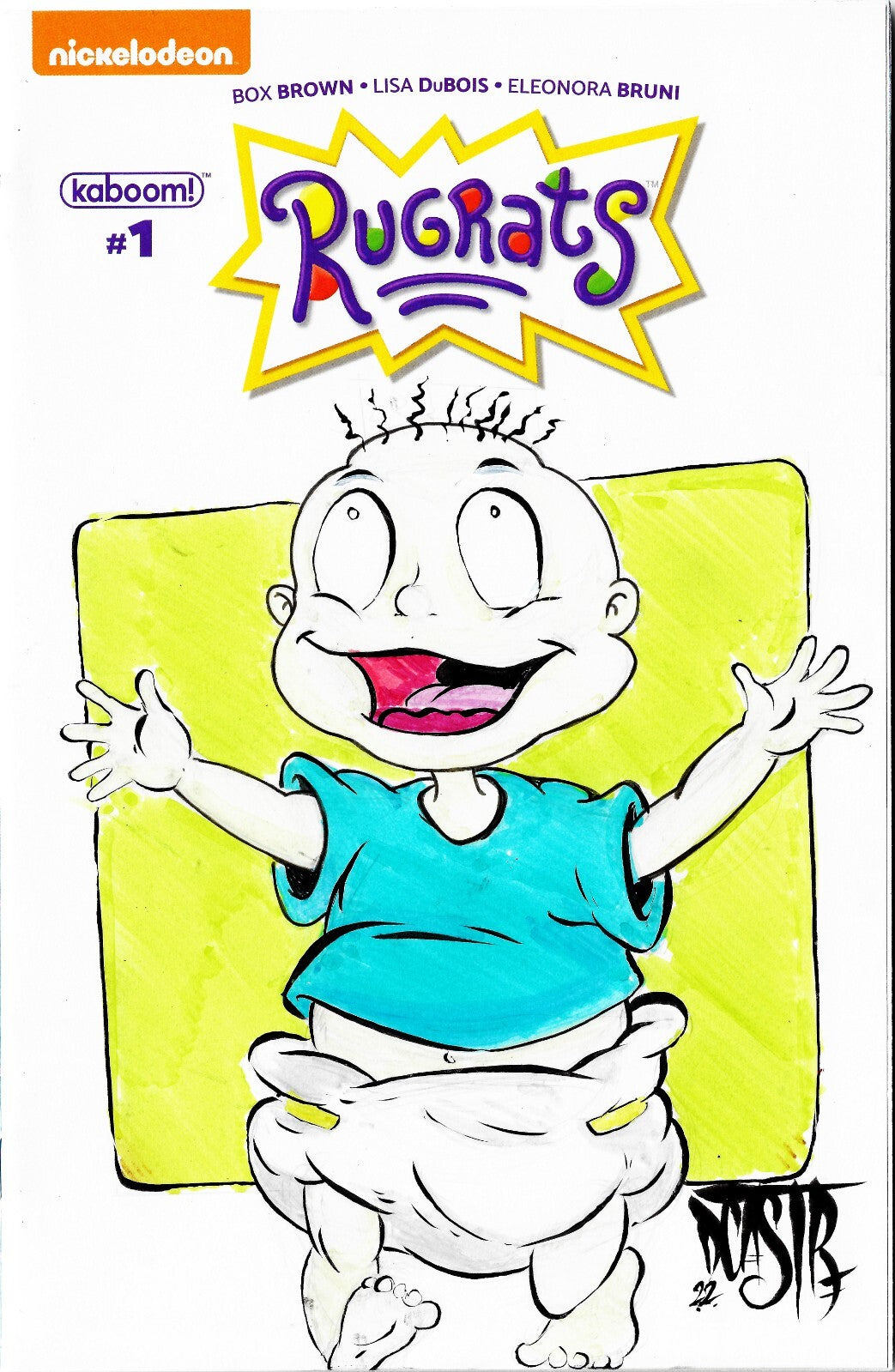 RUGRATS #1 (2017) Boom Studios Sketch Cover Variant Comic W Original DCastr Art