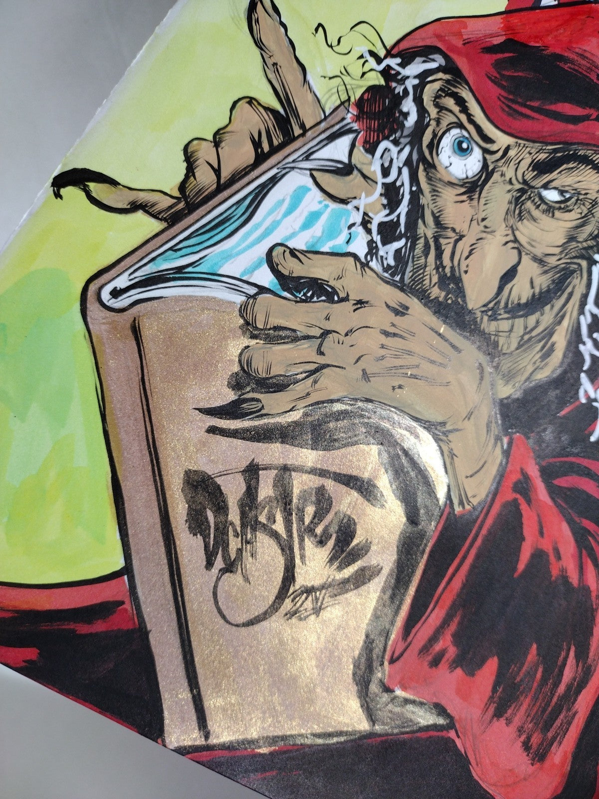 Epitaphs From The Abyss 1 (2024) EC Comic Sketch Cover W Original Dave Castr Art