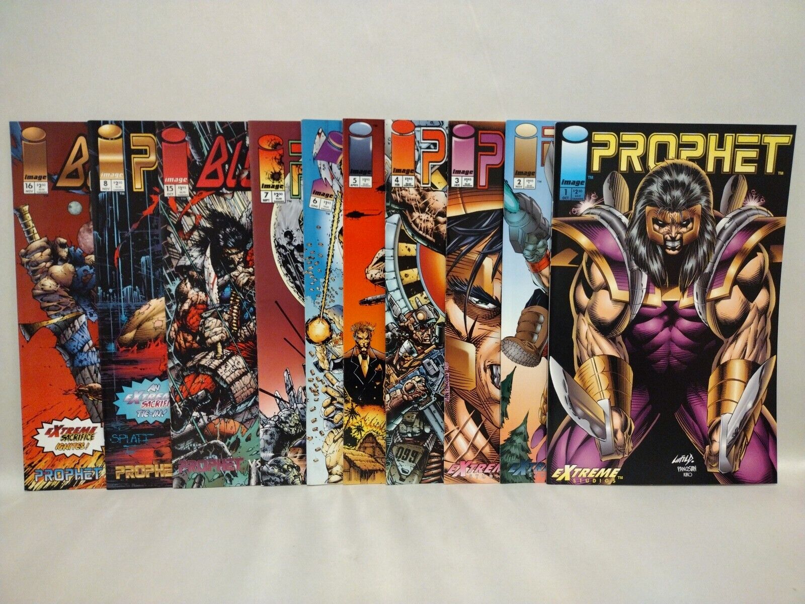 Prophet Vol. 1 (1993) Image Comic Set #1-8 War Games Pt 1 2 3  1st Crypt Splatt