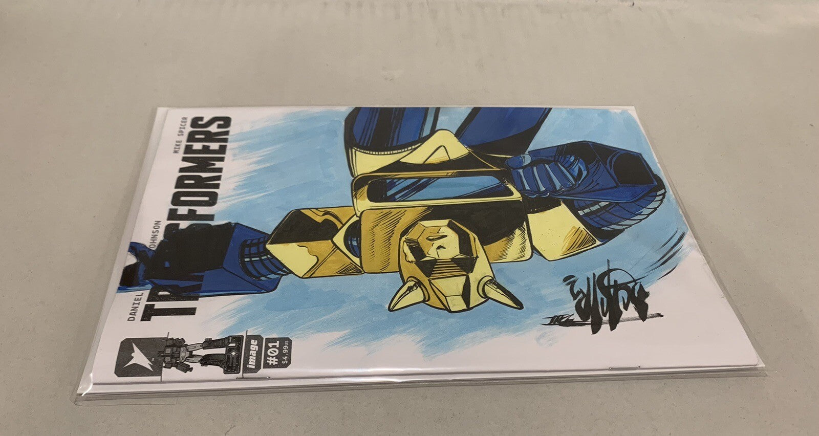 Transformers 1 (2023) Image Comic Sketch Variant Cover W Original BUMBLEBEE Art