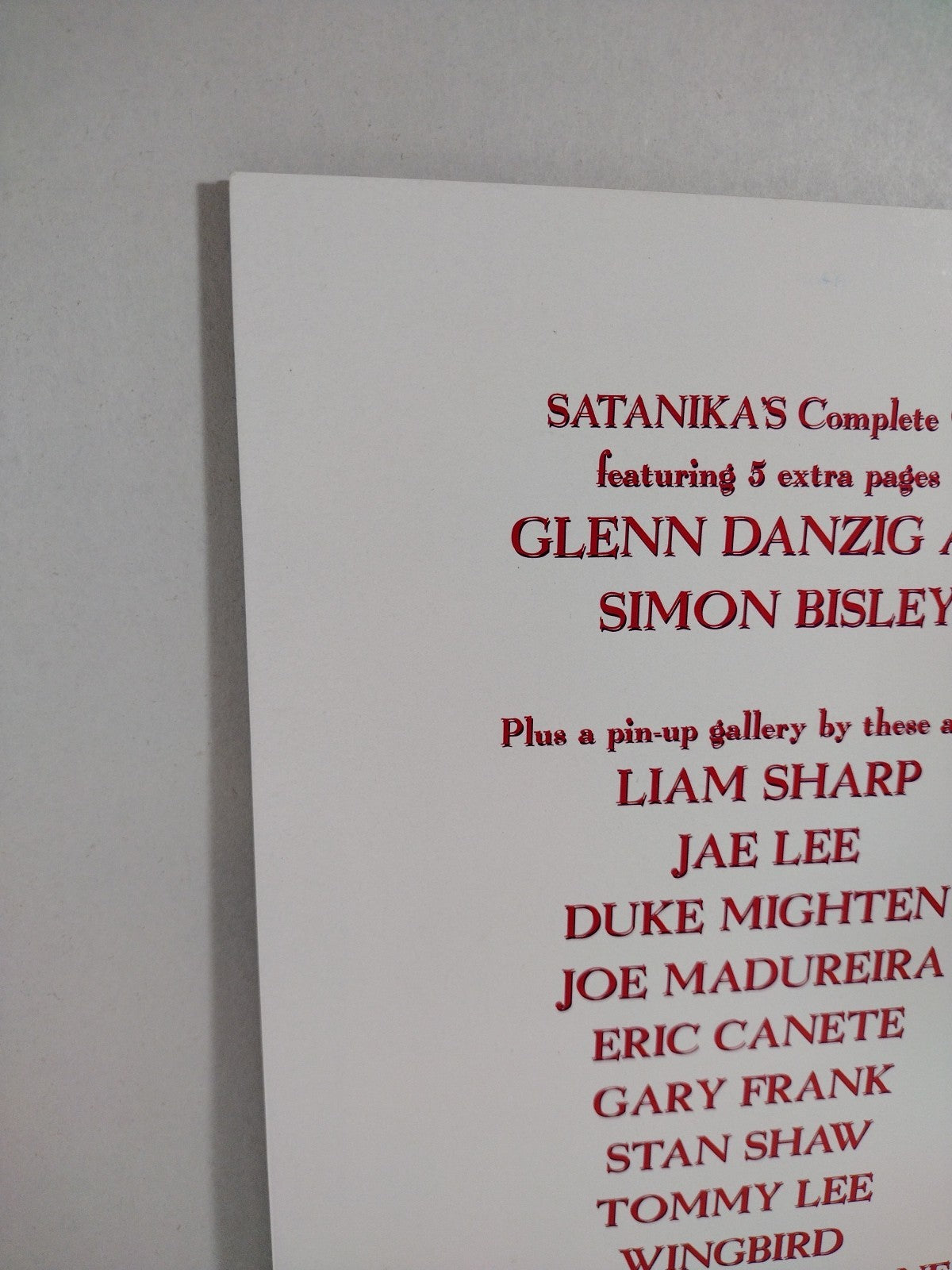 Satanika #0 (1995) Verotik Danzig Comic Origin Issue Frazetta Cover VF-NM