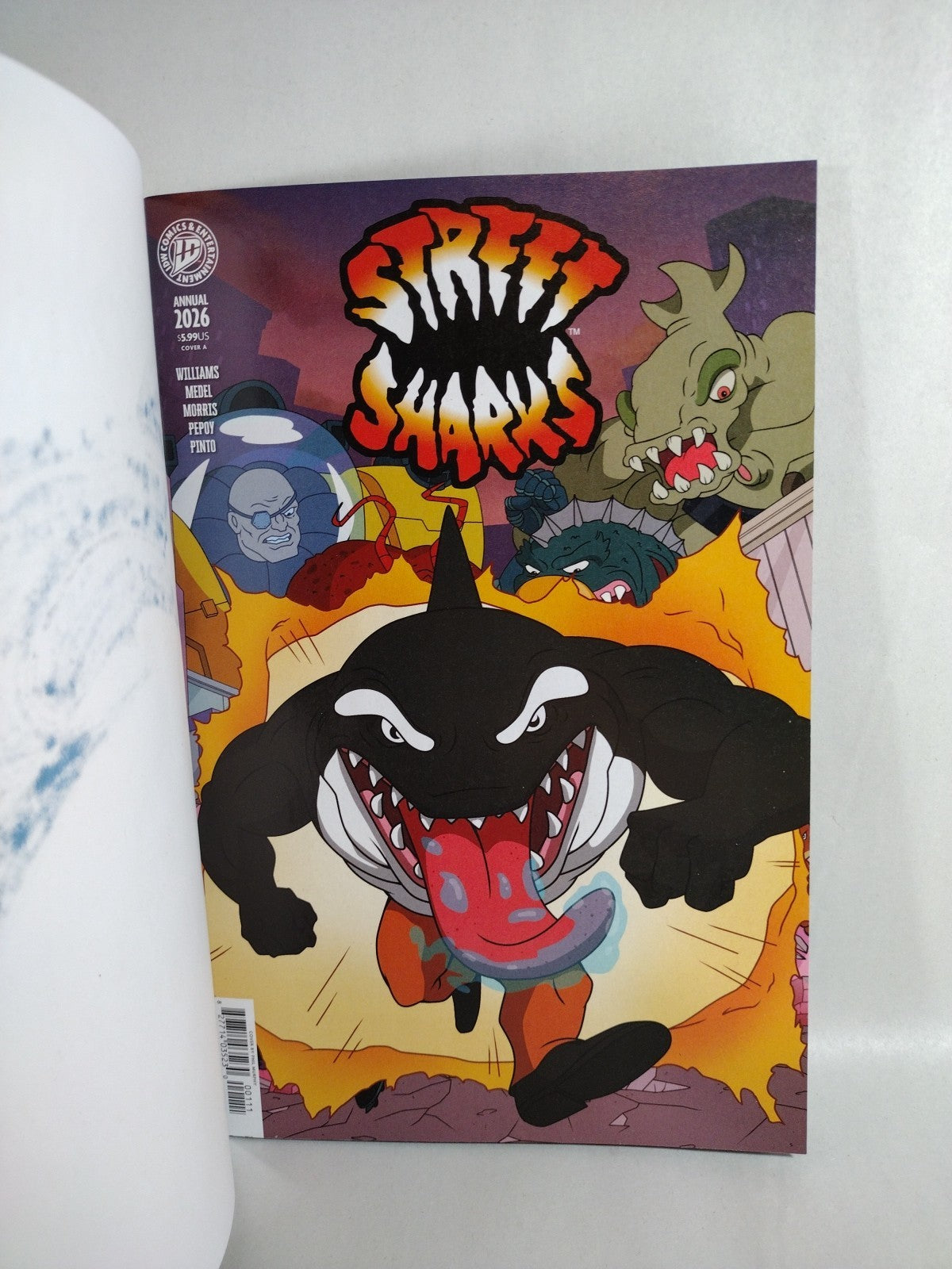 Street Sharks Annual 1 IDW Comic Sketch Cover Var W Original DCastr Ripster Art