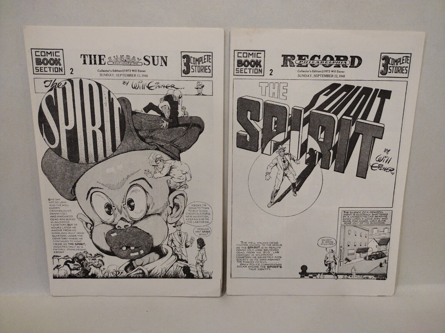 Lot of 19 Will Eisner Spirit (1973) Collector Edition Comics w Exclusive Notes