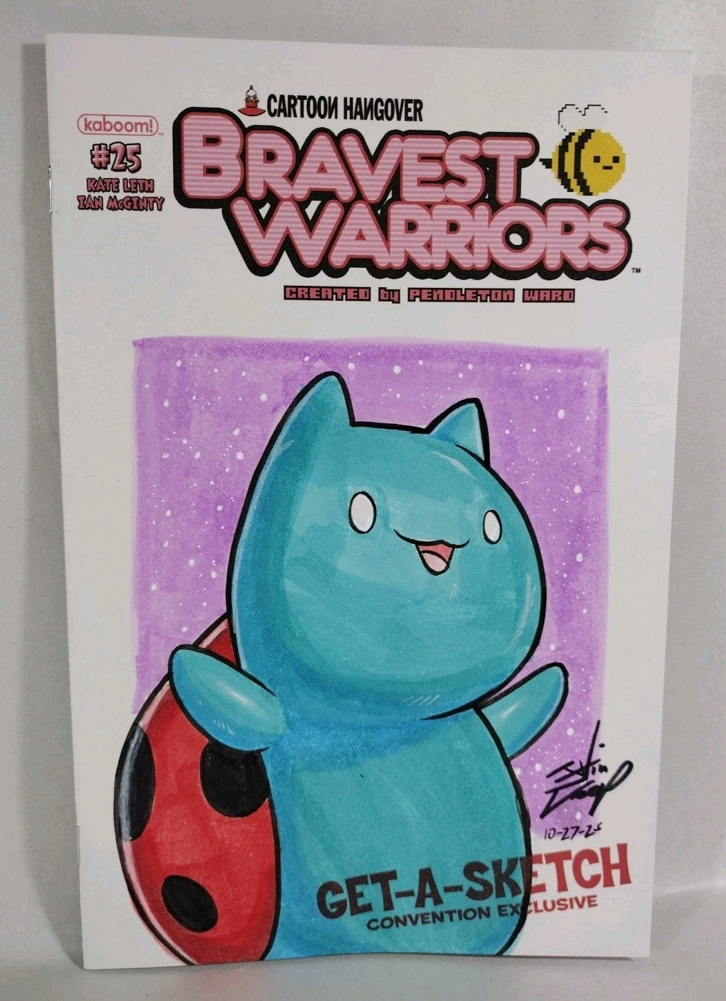 Bravest Warriors #25 (2014) Boom Comic Sketch Cover W Original Jevin Loop Art