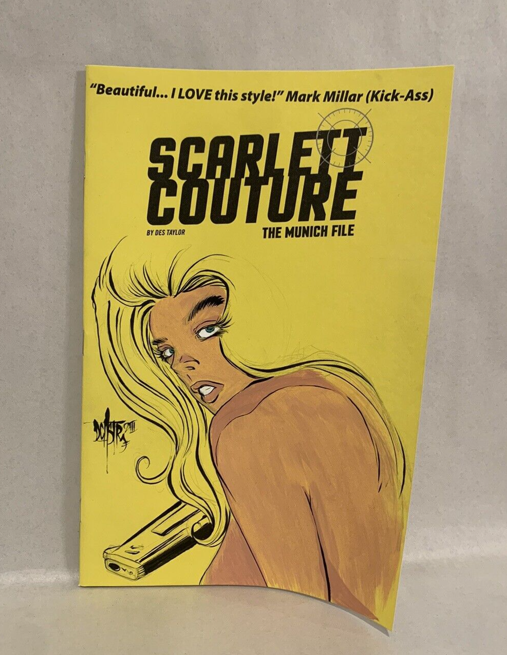 SCARLETT COUTURE THE MUNICH FILE 1 Blank Variant Cover W Original Art Dave Castr