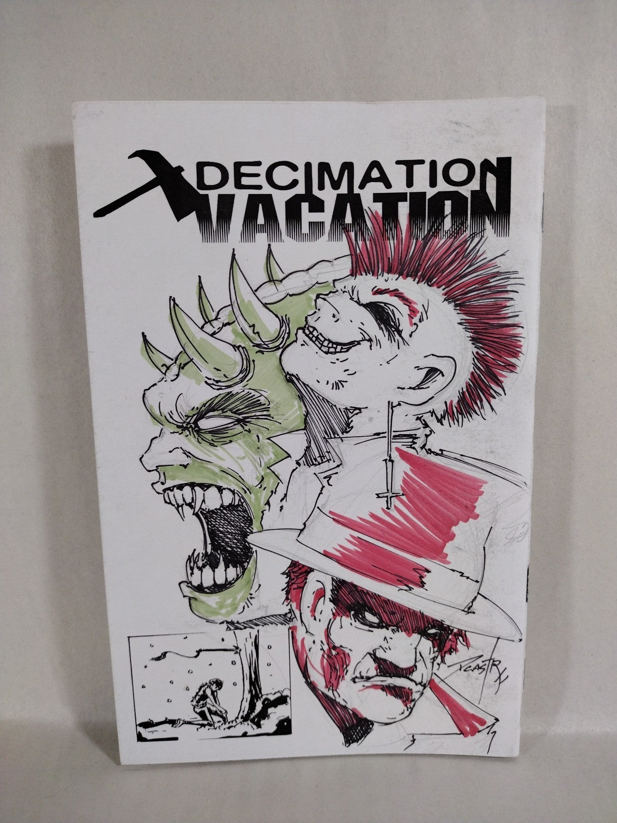 Decimation Vacation (2015) Dave Castr Andrew Maxwell Horror Comic Zine W Sketch