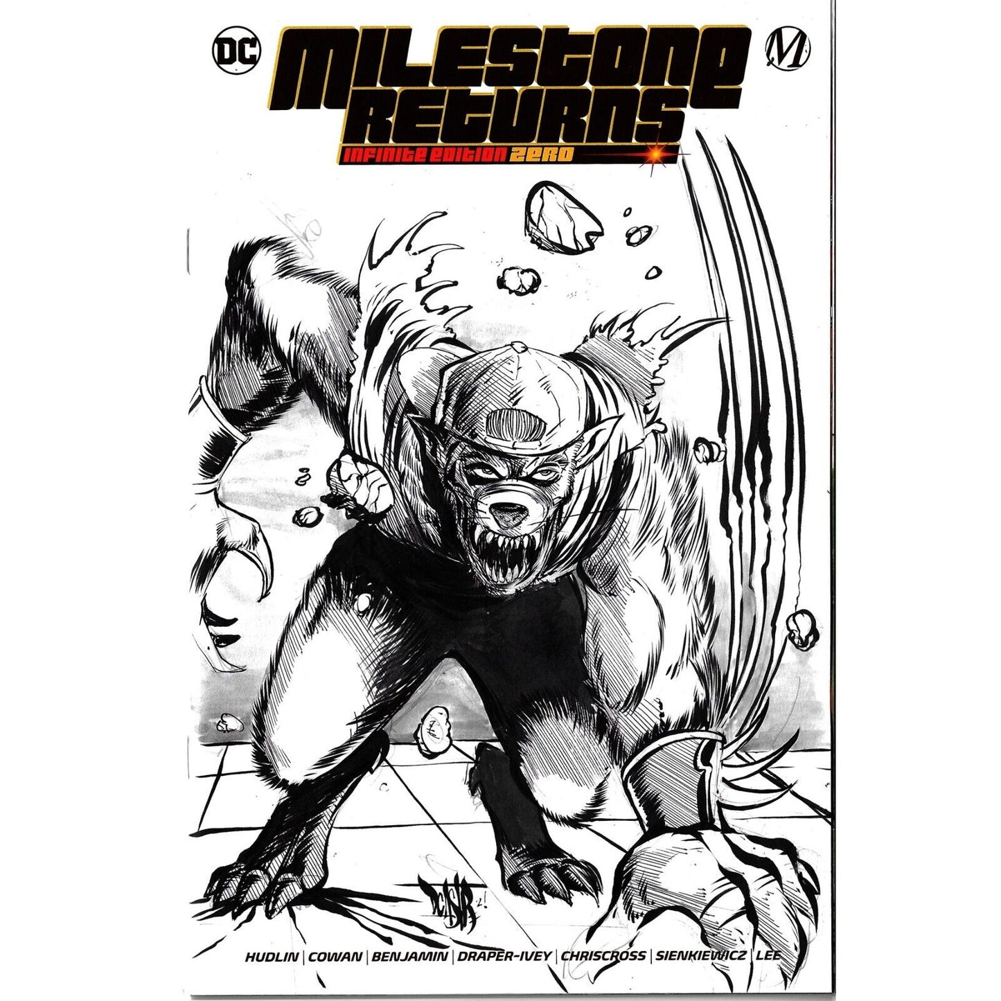 MILESTONE RETURNS: INFINITE EDITION #1 Blank Variant Cover W Original Dcastr Art