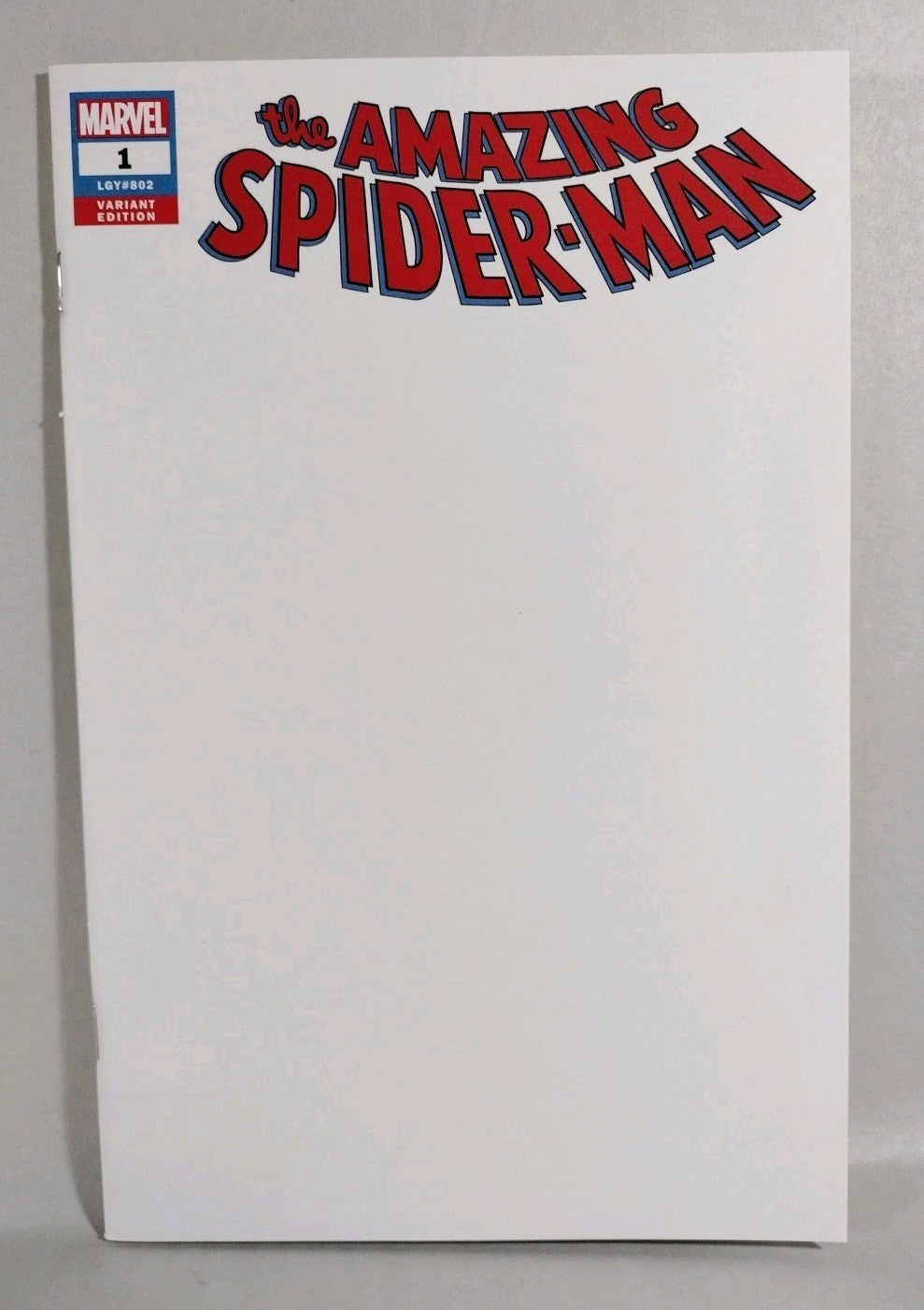 Amazing Spider-Man #1 (802) 2018 Marvel Blank Sketch Cover Variant Comics New NM