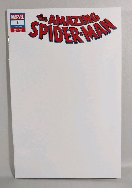 Amazing Spider-Man #1 (802) 2018 Marvel Blank Sketch Cover Variant Comics New NM