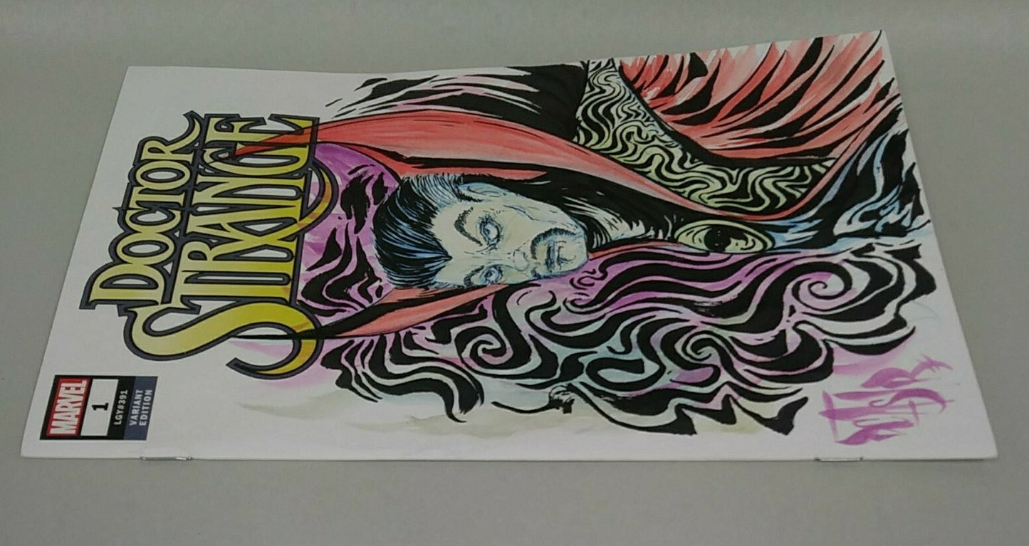 Doctor Strange (2018) #1 Sketch Cover Variant Comic W Original Dave Castr Art