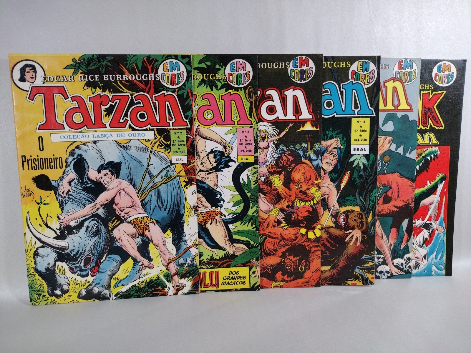 Tarzan (1973) EM Cores Brazilian DC Comic Lot #2 3 10 11 13 Special 2 Joe Kubert