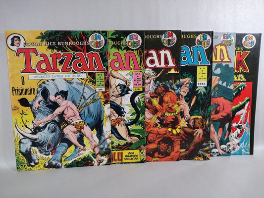 Tarzan (1973) EM Cores Brazilian DC Comic Lot #2 3 10 11 13 Special 2 Joe Kubert