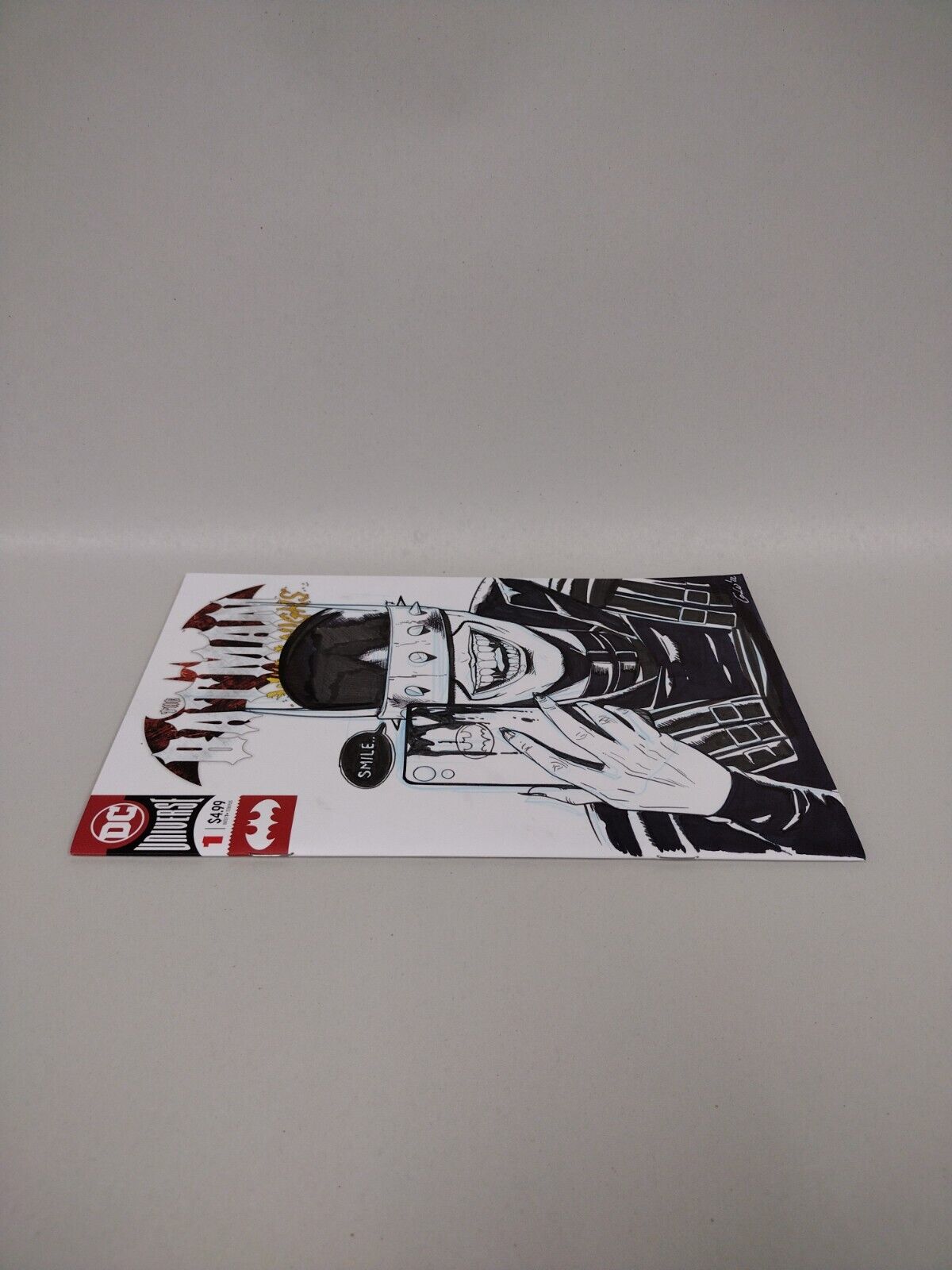 BATMAN WHO LAUGHS #1 (2019) DC Comic Blank Cover Var w Original Woronchak Art 