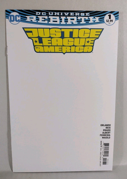 Justice League of America #1 (2017) DC Comic Blank Sketch Variant New NM