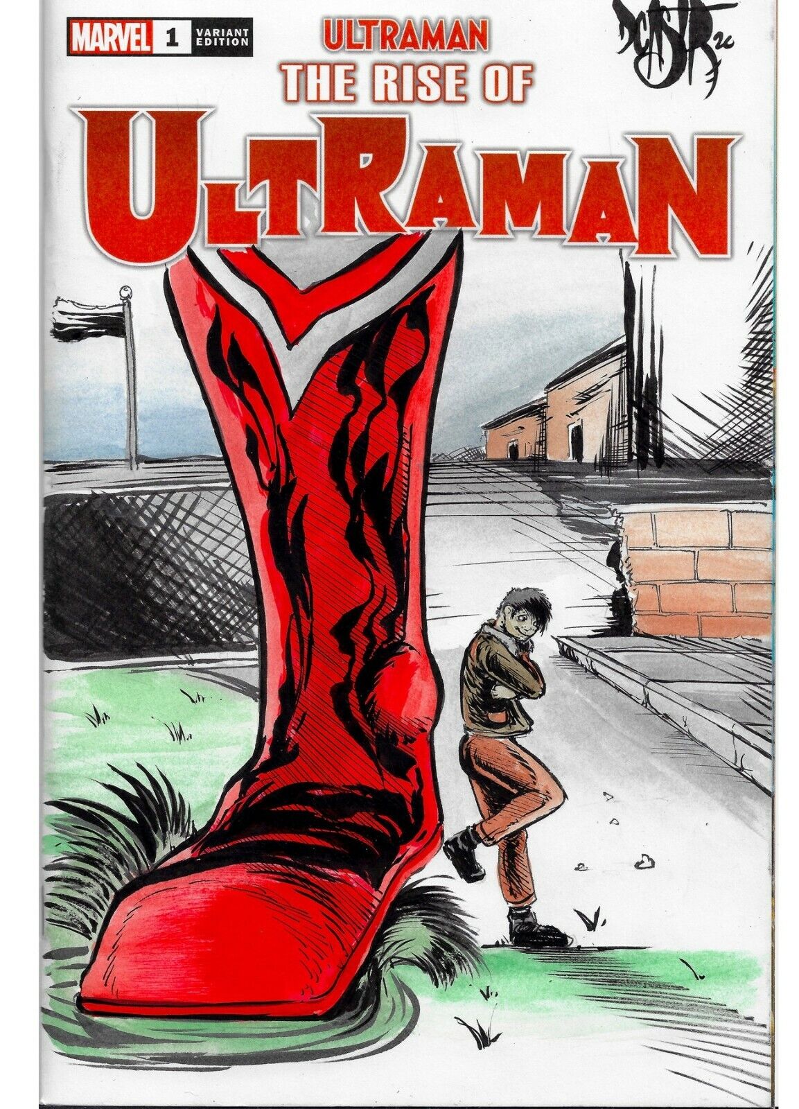 Rise of Ultraman #1 (2020) Blank Cover Variant Comic W Original Art ARG COA #266