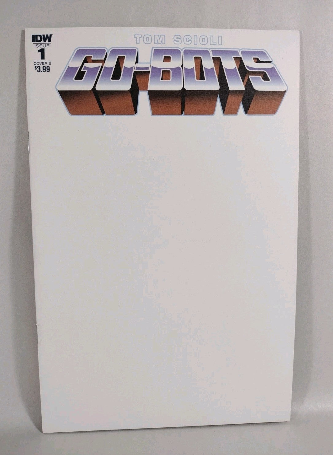 Go-Bots #1 (2018) IDW Blank Sketch Variant Cover Comic New NM