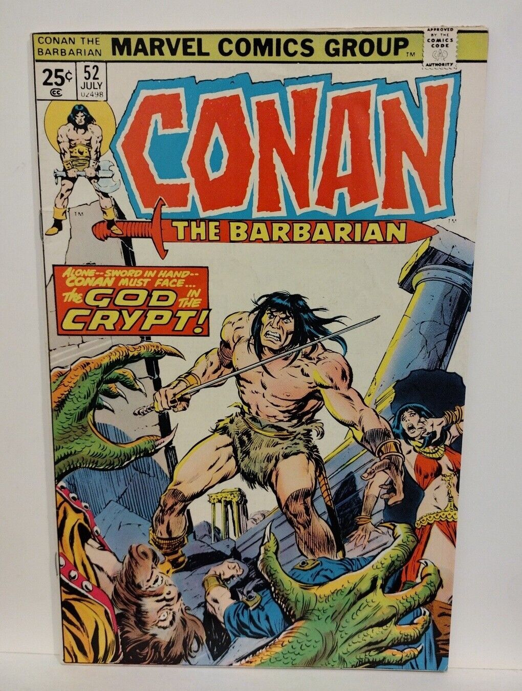 Conan #52 (1975) Bronze Age Marvel Roy Thomas John Buscema VF