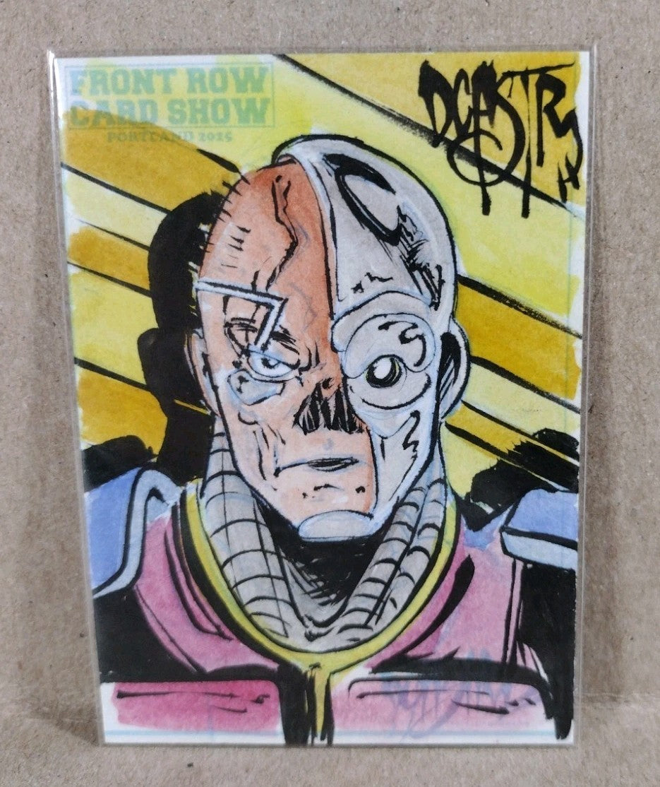 DCastr 2025 Front Row Card Show Exclusive Sketch Card W Original Deathlok Art