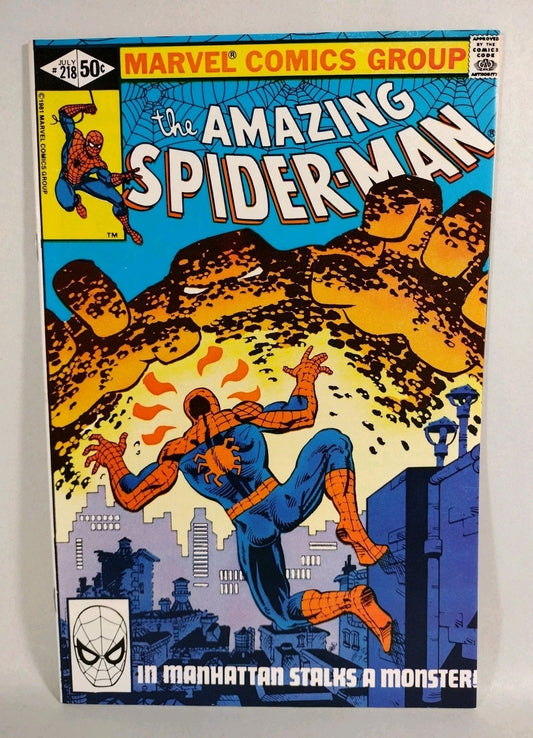 Amazing Spider-Man #218 (1981) Marvel Comic Mud-Thing 2nd Appearance VF-NM