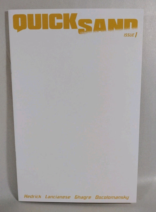Quicksand #1 (2021) Jonathan Hedrick Blank Sketch Cover Variant Lanianese NM