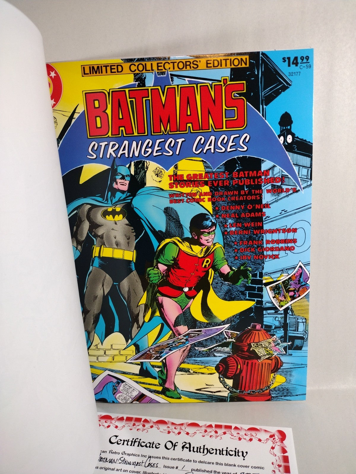 Batman's Strangest Cases Treasury Facsimile Oversize Comic W Original DCastr Art