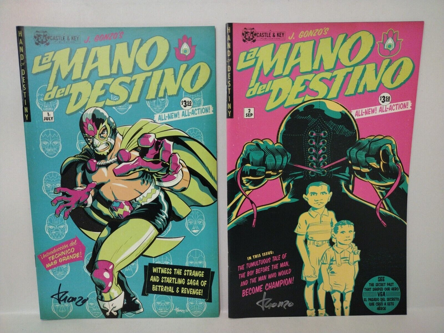 La Mano Del Destino (2011) Complete Comic Set #1-6 Castle & Key Signed J Gonzo