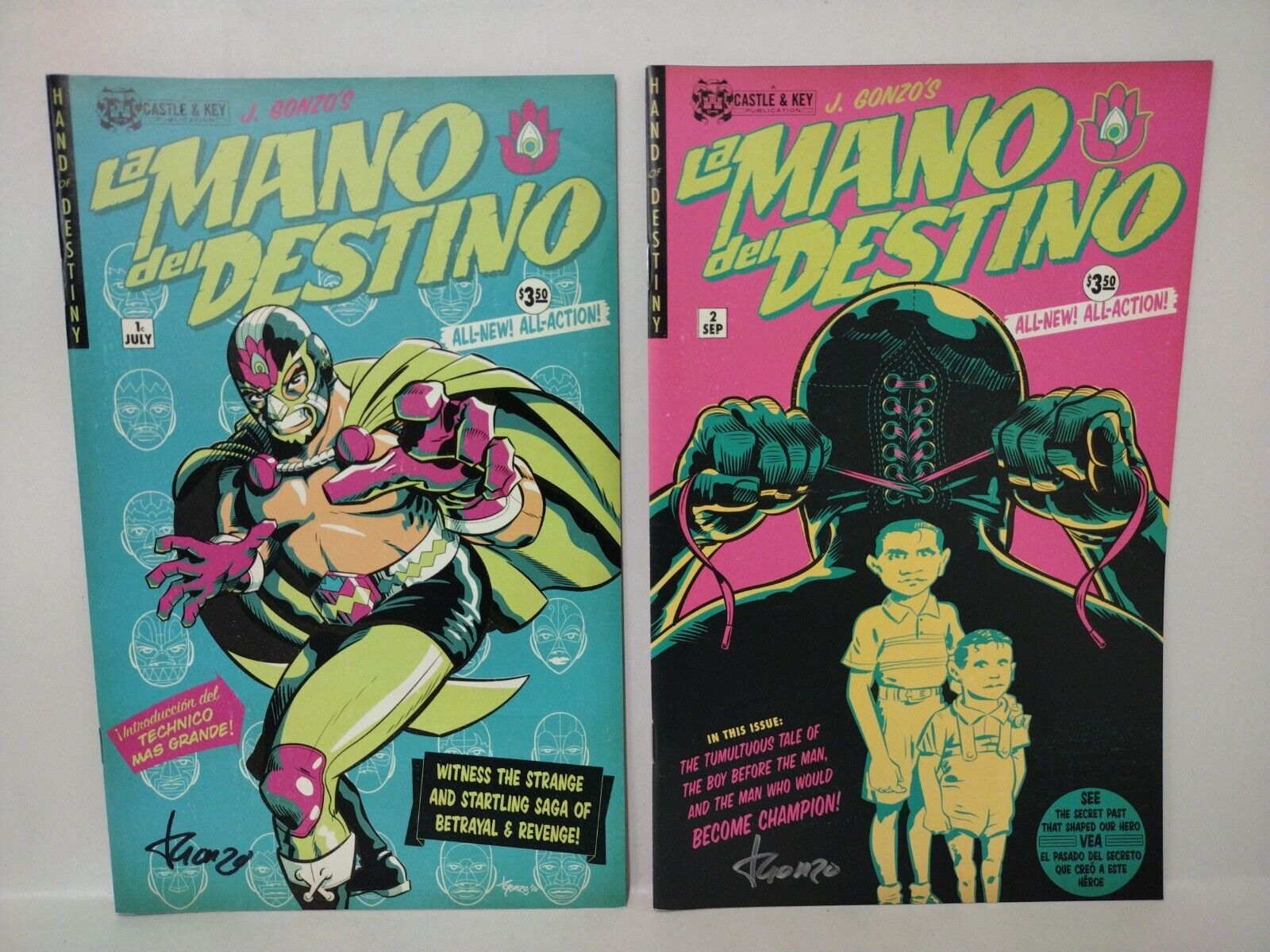 La Mano Del Destino (2011) Complete Comic Set #1-6 Castle & Key Signed J Gonzo