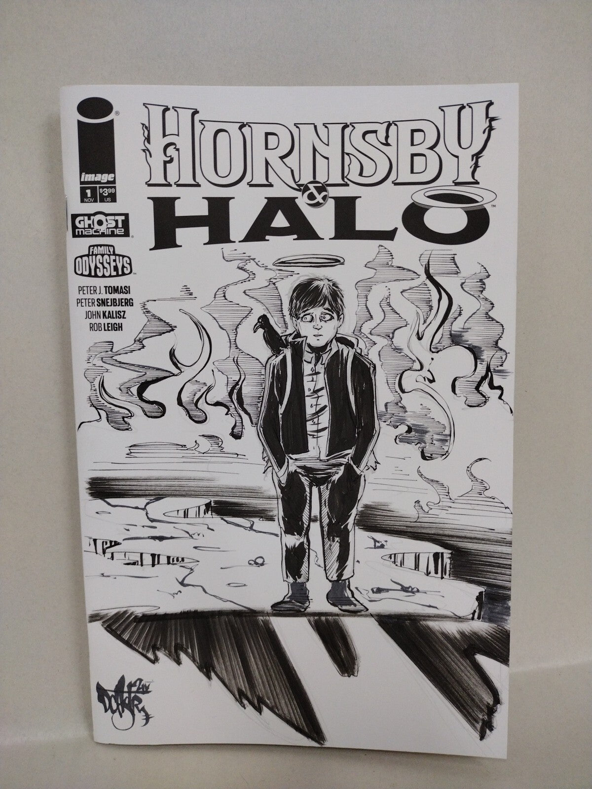 Hornsby & Halo 1 (2024) Ghost Machine Sketch Cover Var W Original Dave Castr Art