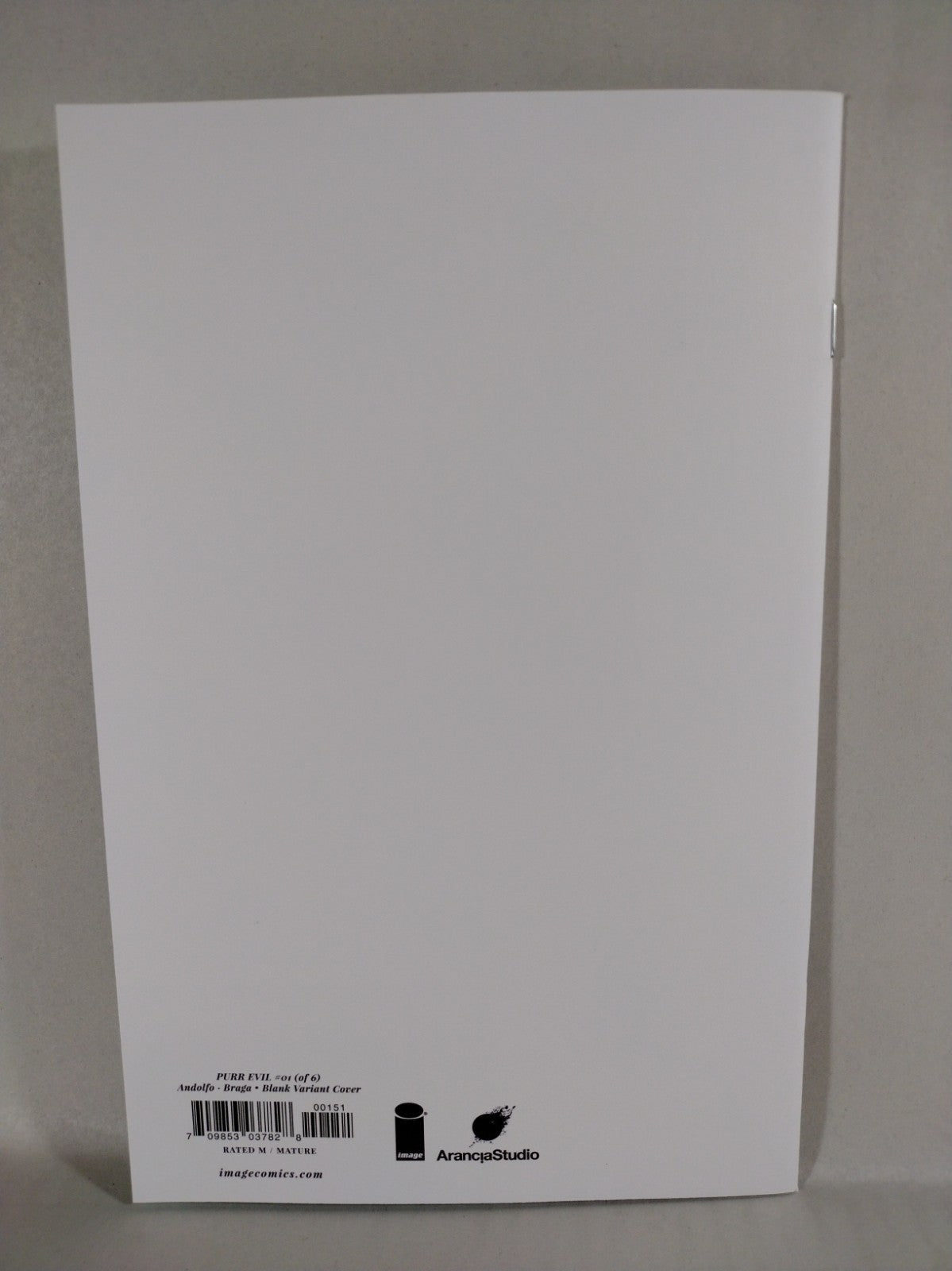 PURR EVIL #1 (2023) Image Comics Blank Sketch Variant Cover Mirka Andolfo NM