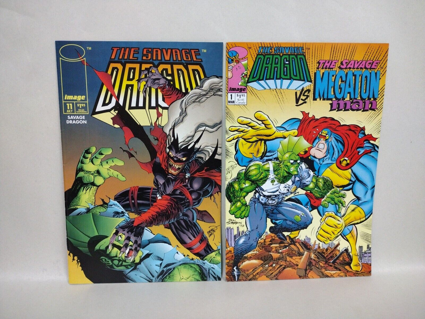 Savage Dragon (1993) Image Comics Ongoing Comic Lot Set #1-11 + Vs Megaton Man