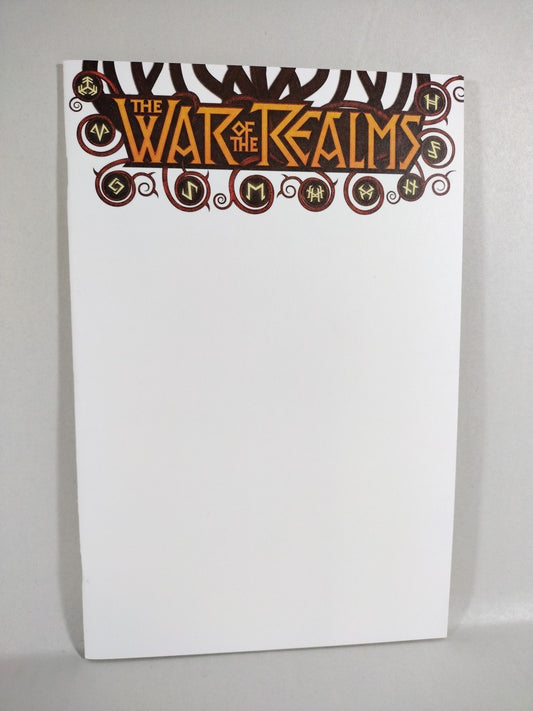 War of the Realms #1 (2019) Marvel Comic Blank Sketch Variant NM