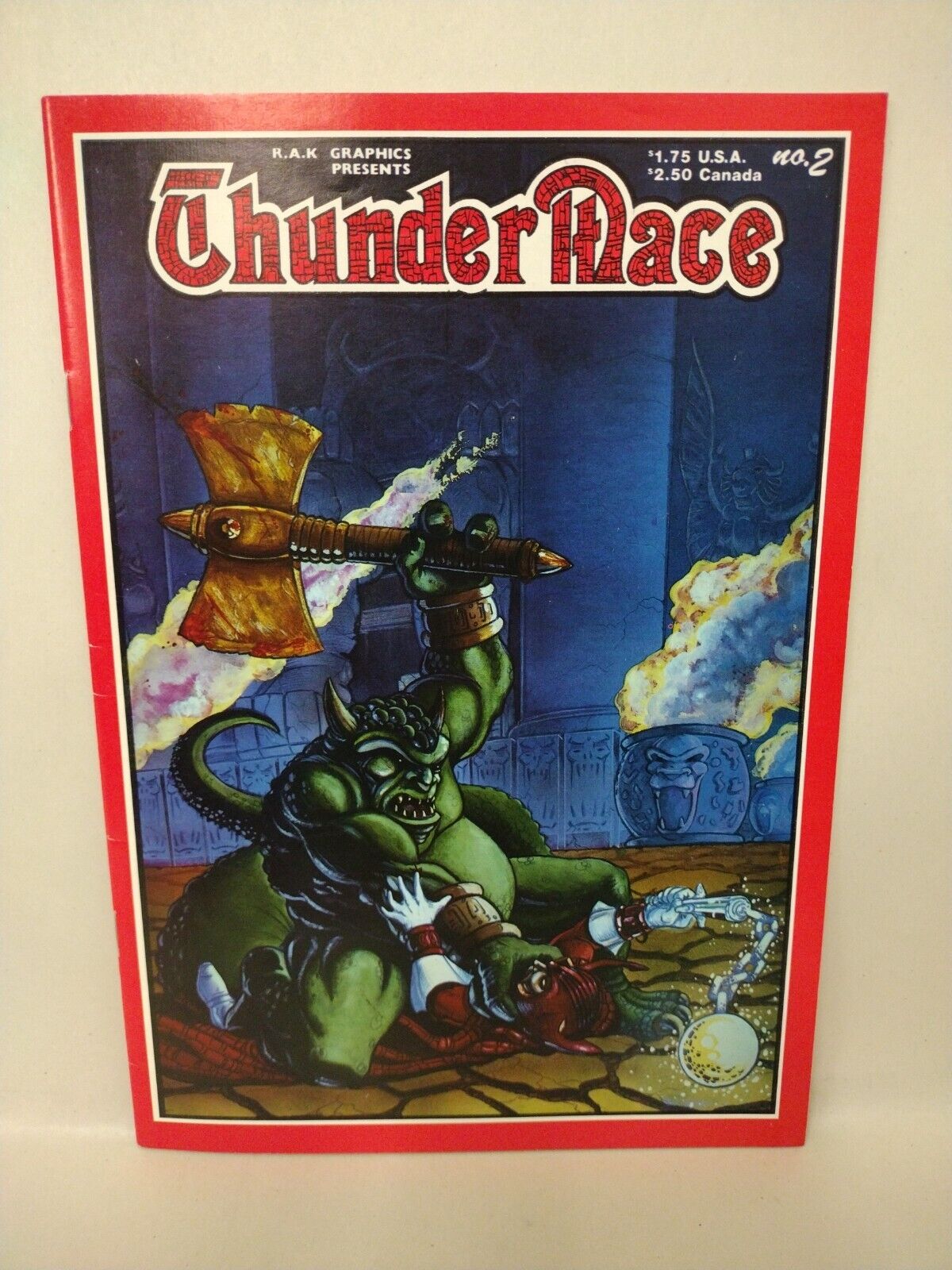 Thunder Mace #1 &2 (1986) RAK Comic Set 1st Chakan Appearance Sega Mega Drive