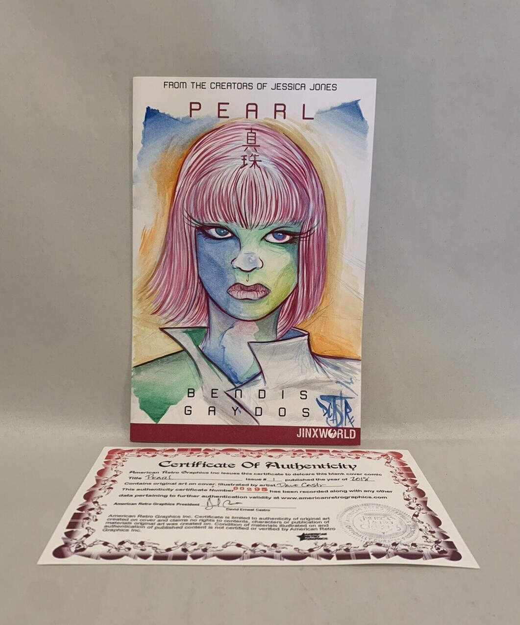 PEARL #1 Blank Sketch Variant Cover Comic 2018 W Original Art Dave Castr