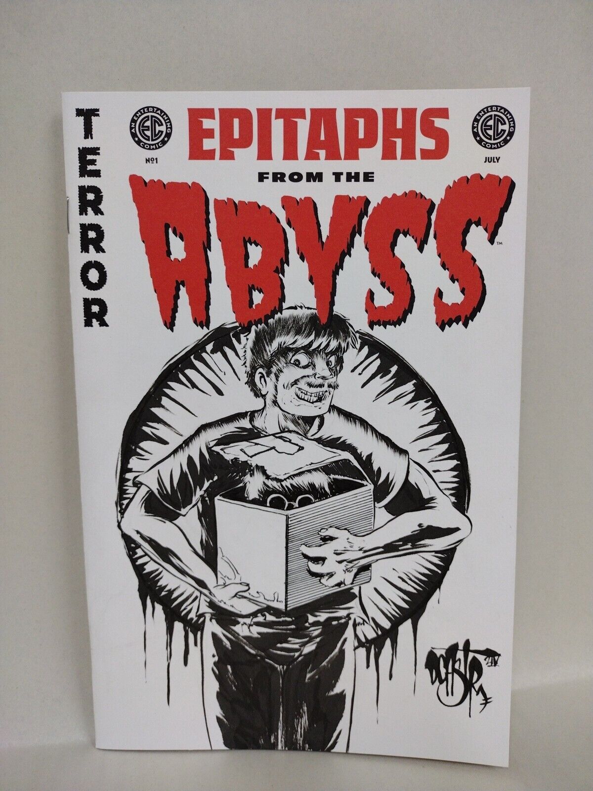 Epitaphs From The Abyss 1 (2024) EC Comic Sketch Cover Var W Original DCastr Art