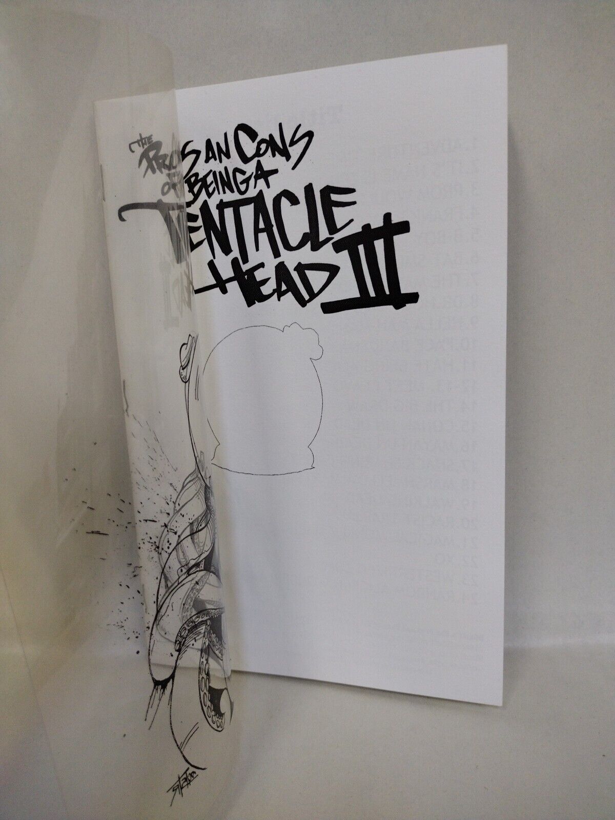 Dave Castr Pros And Cons Of Being A Tentaclehead Sketchbook Vol 3 Acetate Varian