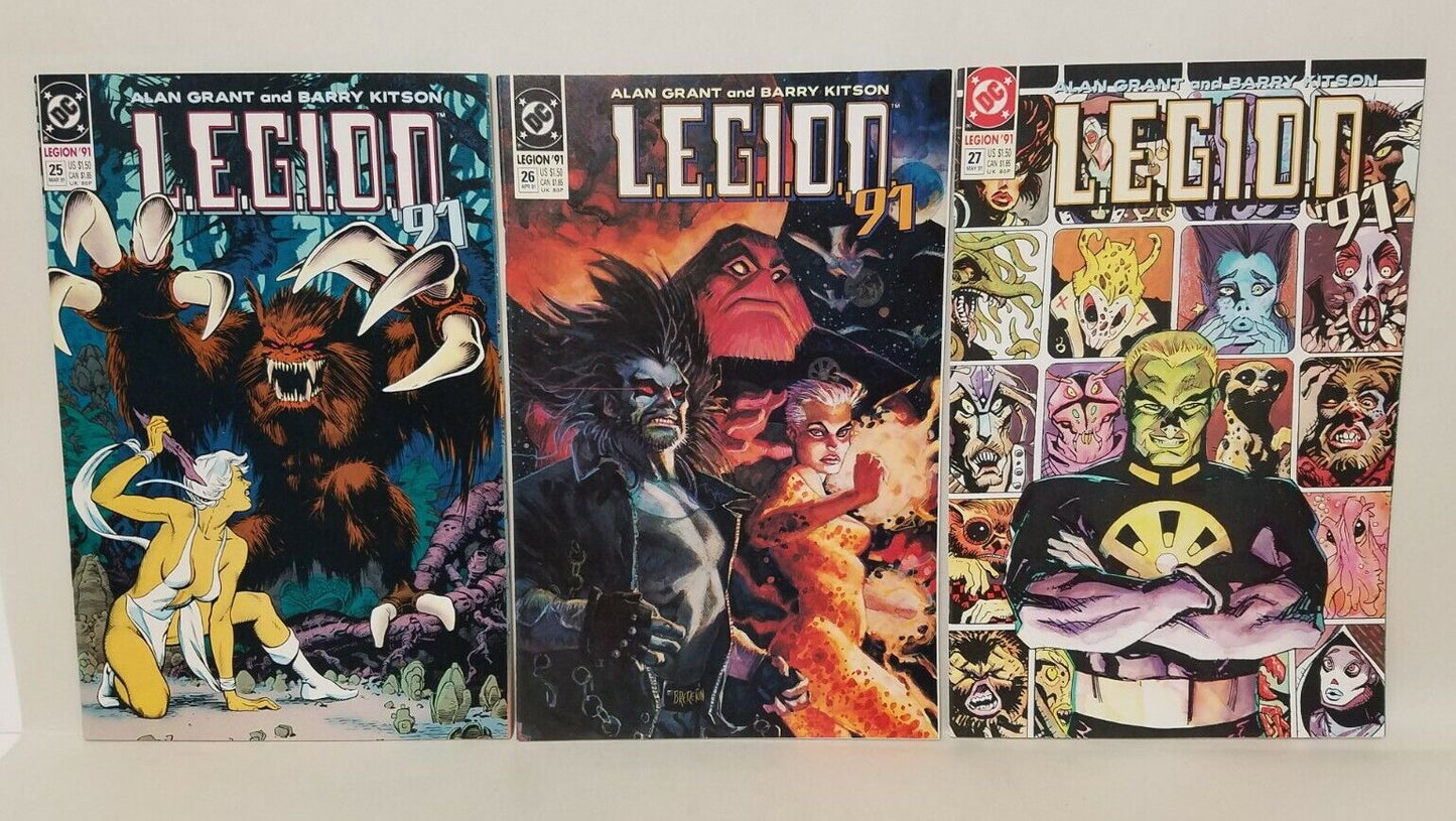 Legion '91 DC Comic Lot Run #25 26 27 28 29 30 31 32 33 Lobo Kitson Brereton