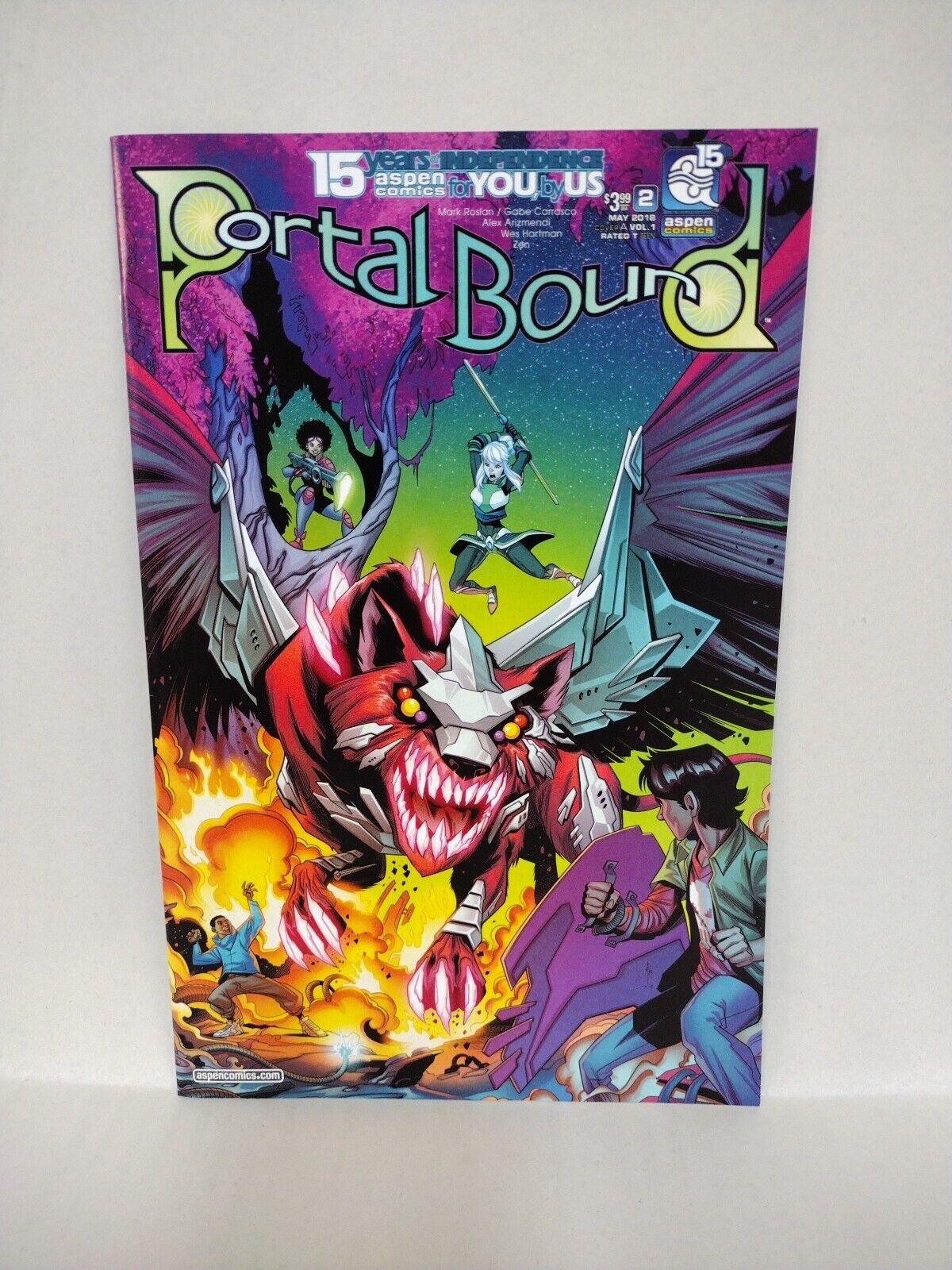 Portal Bound (2018) Aspen Comic Lot Set 0 1 2 3 4 Mark Roslan Gabe Carrasco