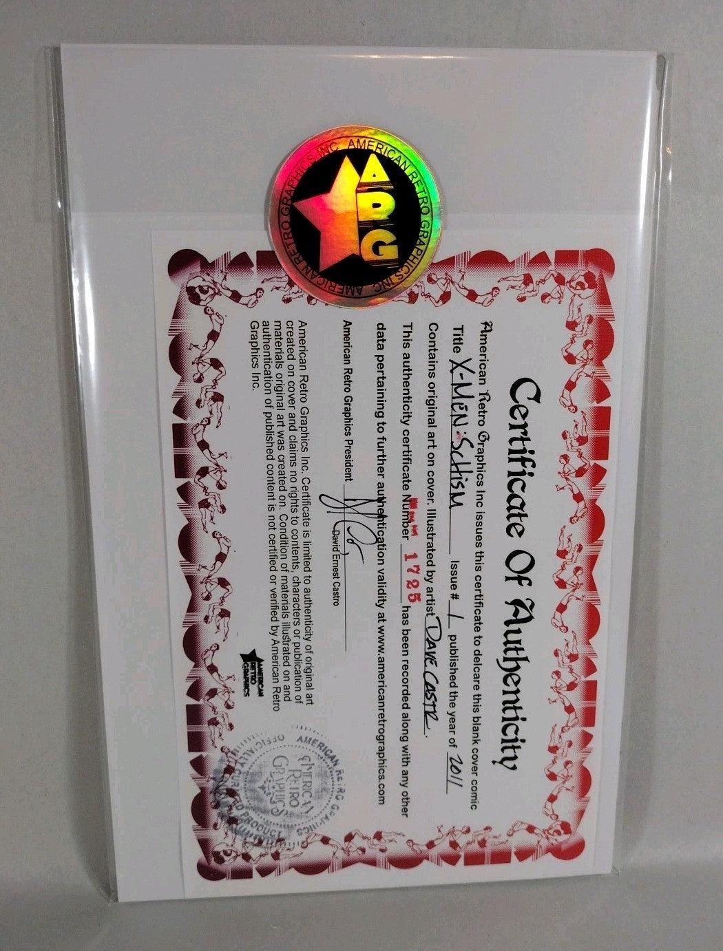 X-Men Schism #1 (2011) Marvel Sketch Cover Comic Var W Original Dave Castr Art