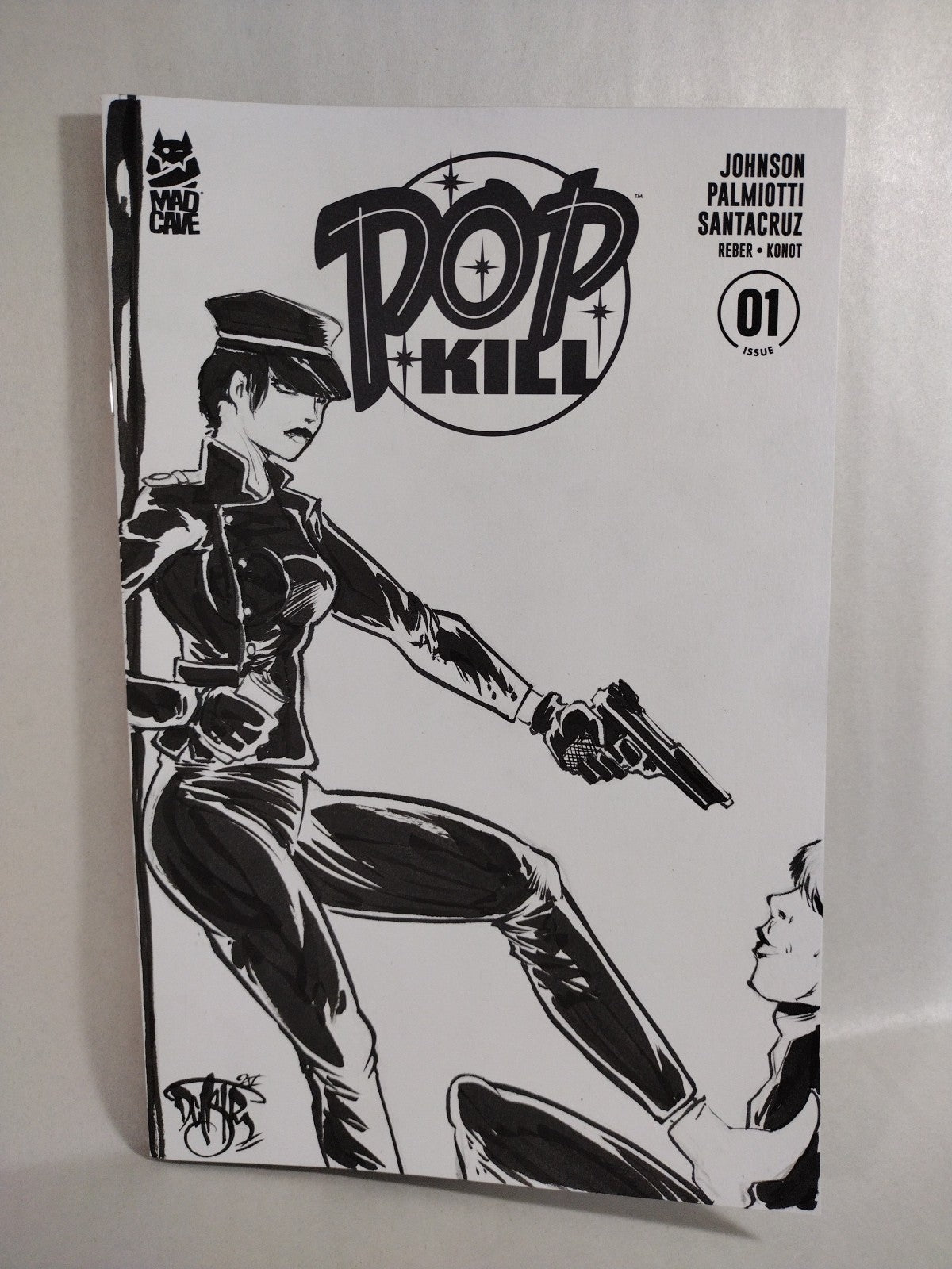 Pop Kill #1 (2025) Massive Sketch Variant Cover Comic W Original Dave Castr Art