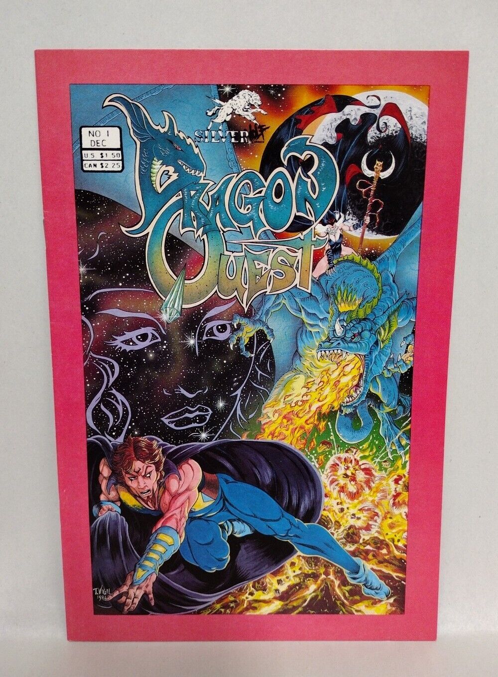 Dragon Quest (1986) #1 & 2 Complete Silverwolf Comic Set Tim Vigil Art