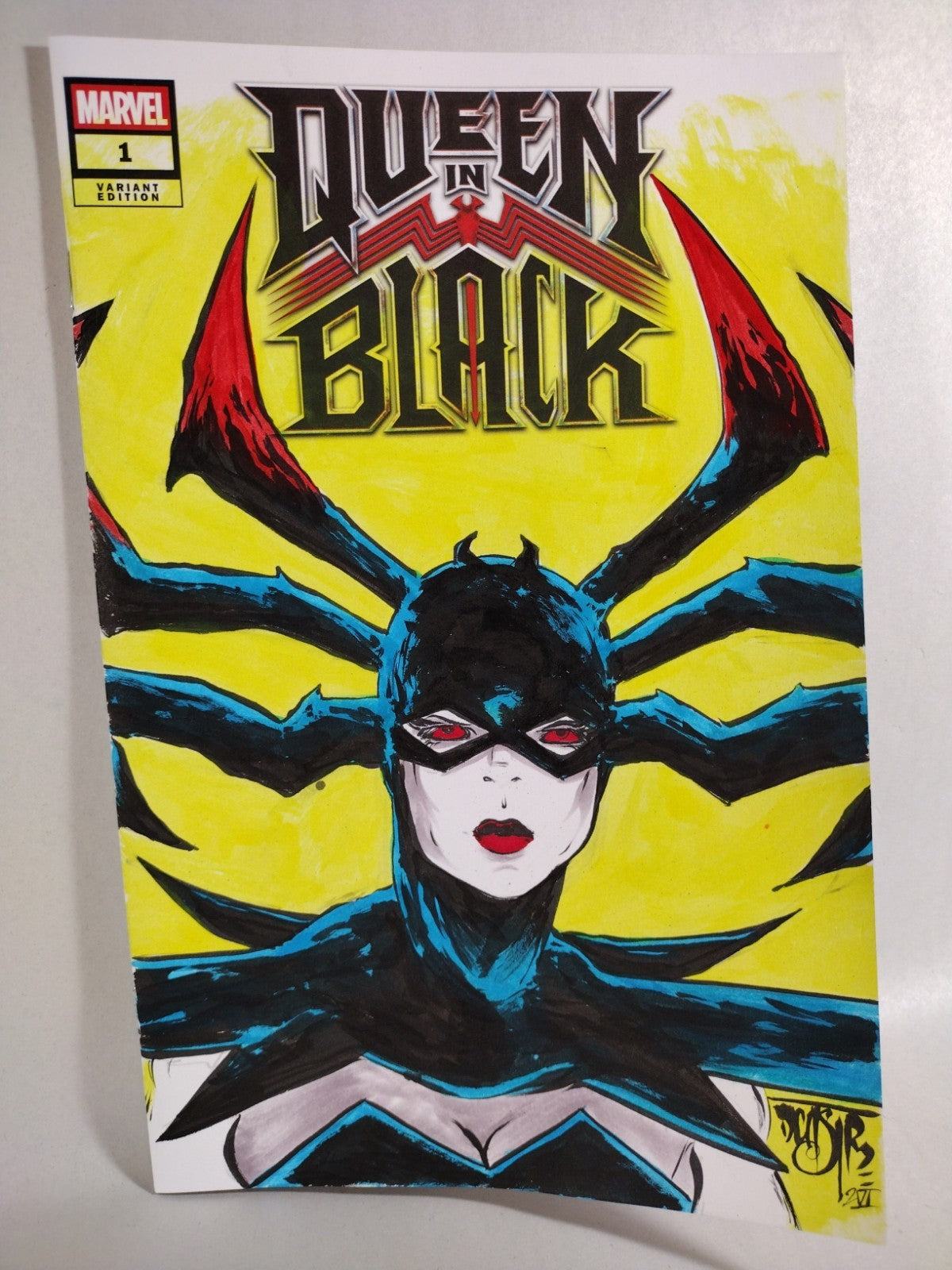 Queen In Black #1 (2026) Marvel Comic Sketch Cover W Original DCastr Art