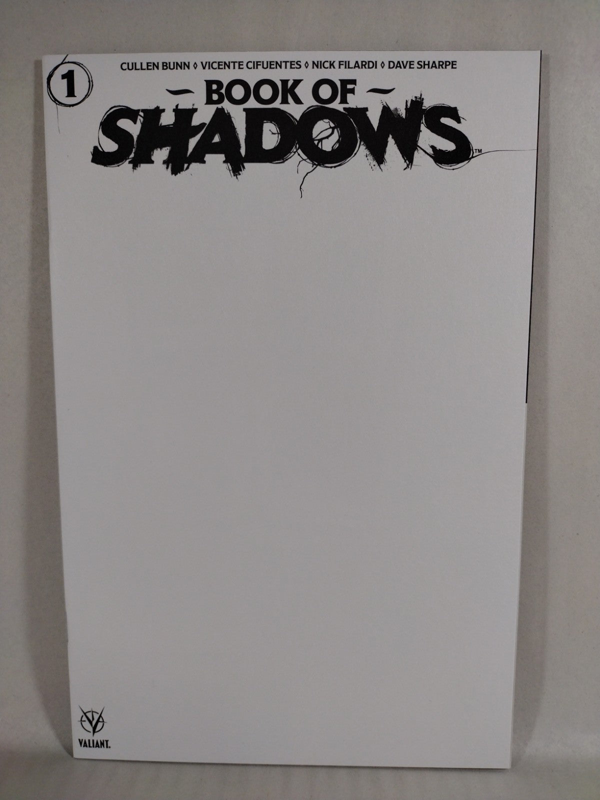 Book Of Shadows #1 (2022) Valiant Blank Sketch Cover Comic Cullen Bunn NM