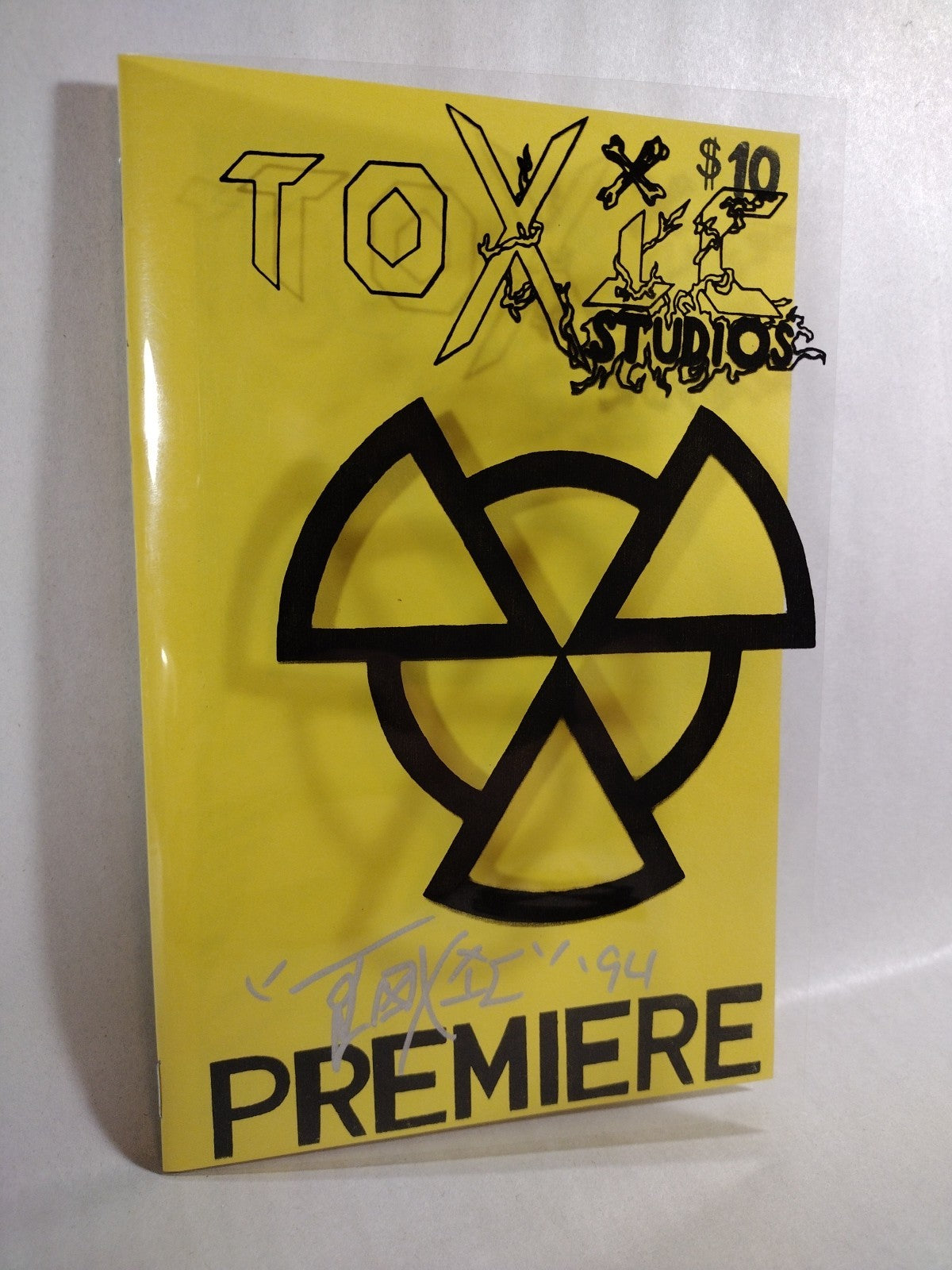 Toxic Studios (1994) Signed #'d And Remarked Ashcan Clear Cover Horror Comic