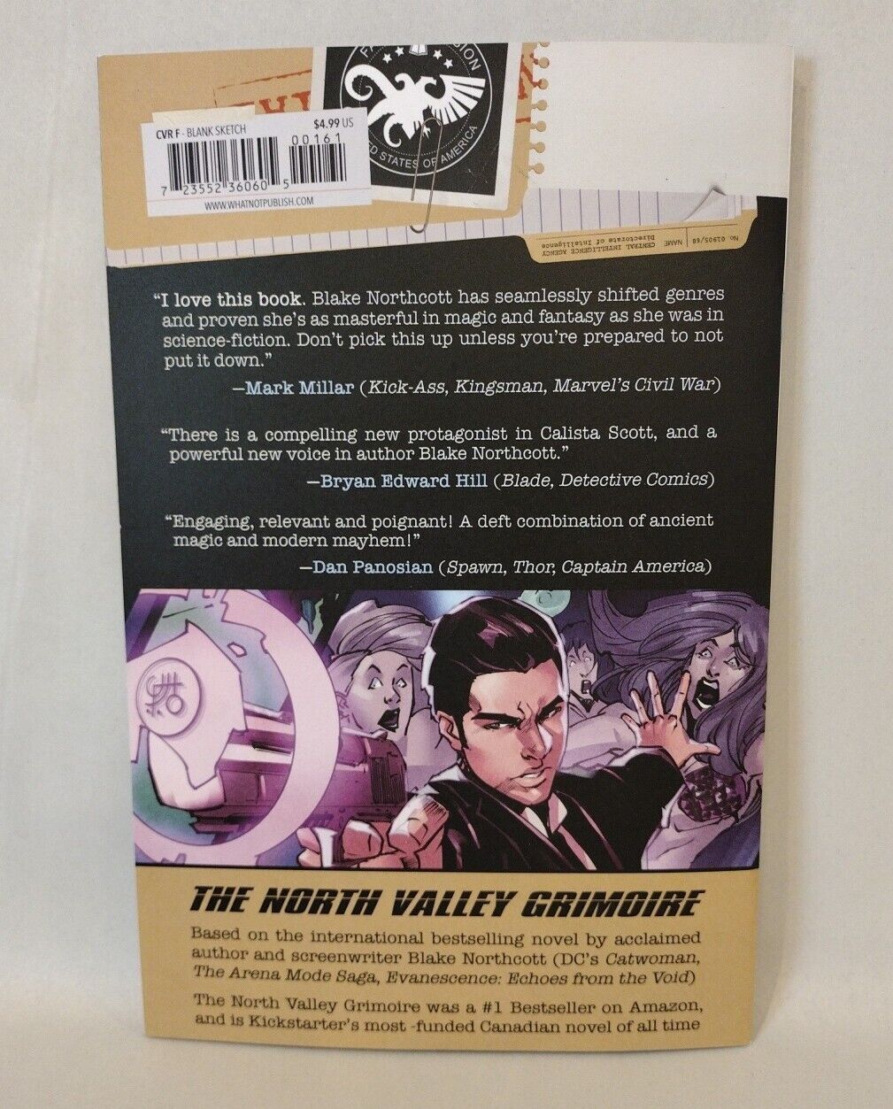 North Valley Grimoire 1 Whatnot Massive Sketch Cover Comic W Original Art DCastr