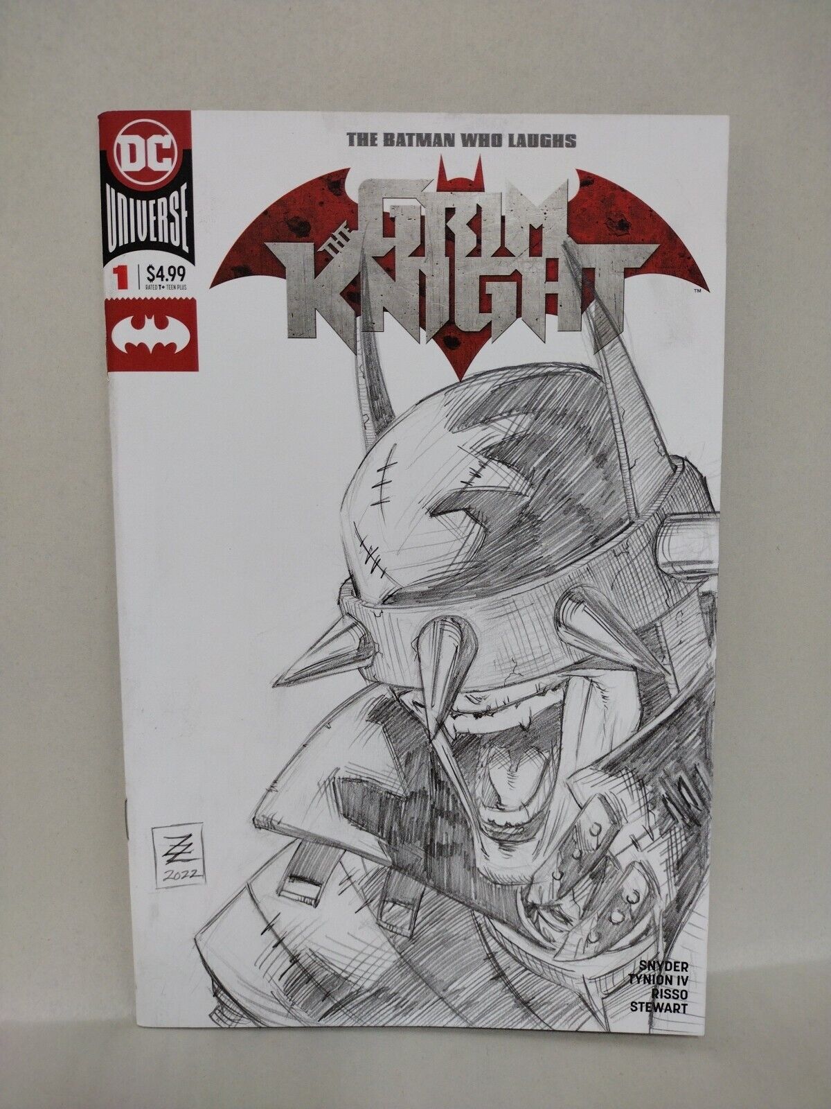 BATMAN WHO LAUGHS Grim Knight 1 (2019) Blank Cover Comic w Original Zellers Art 