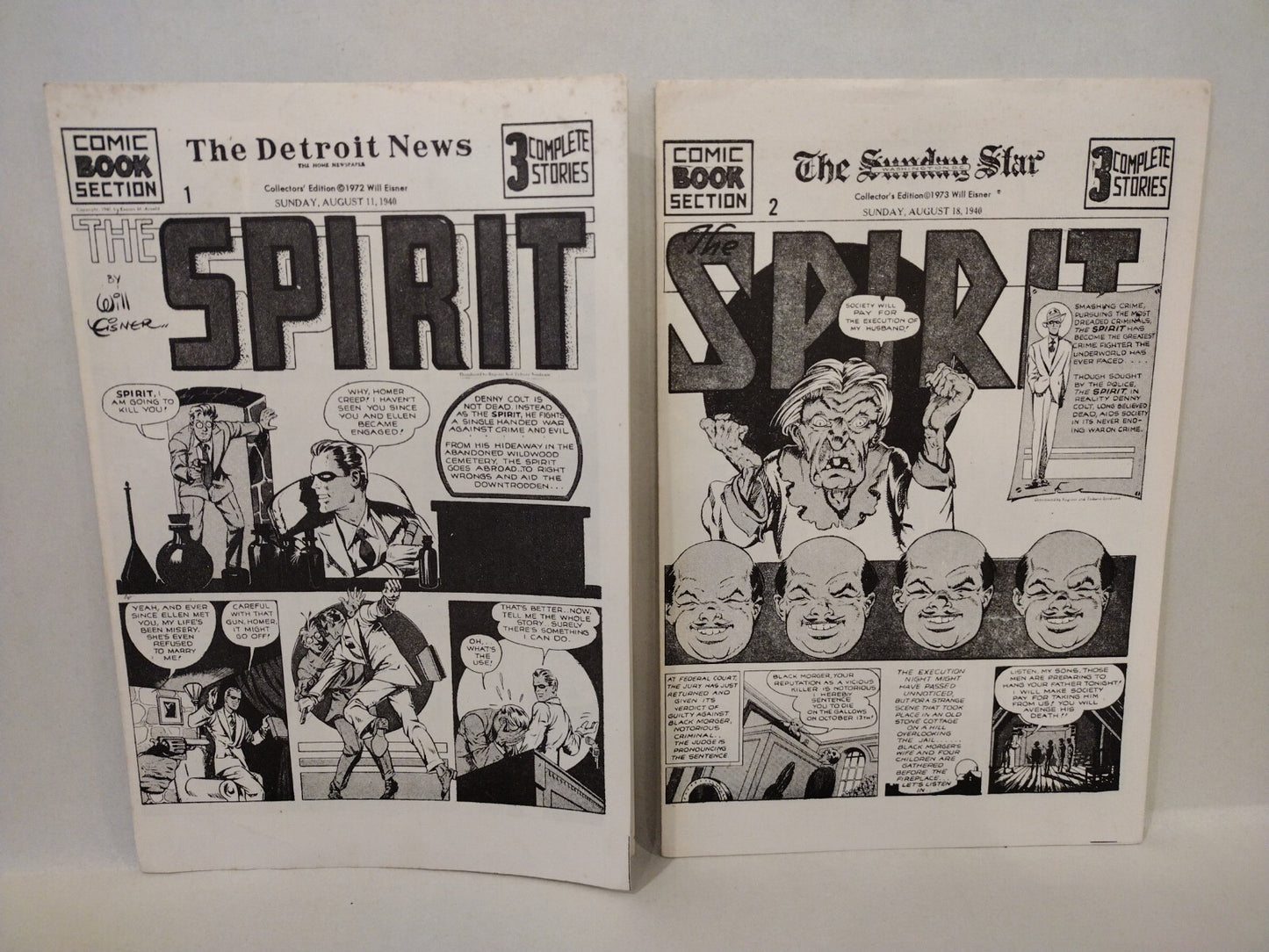 Lot of 19 Will Eisner Spirit (1973) Collector Edition Comics w Exclusive Notes