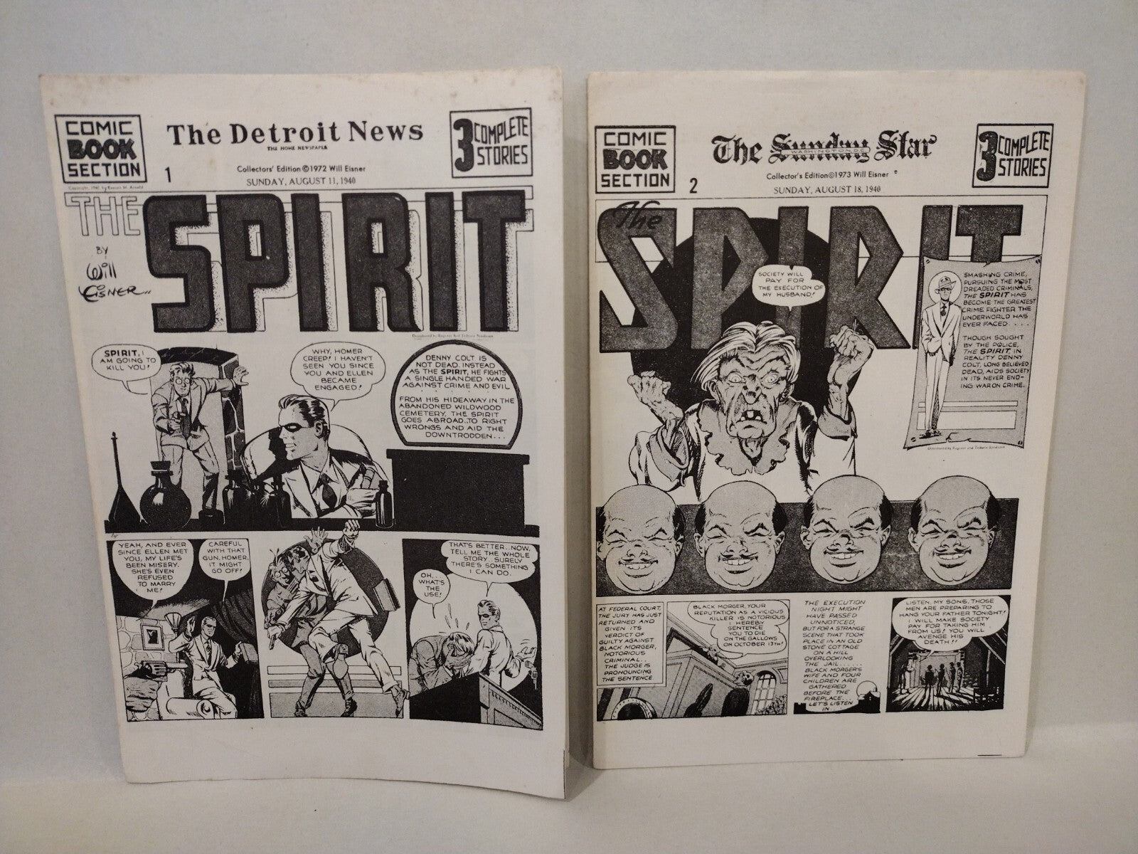 Lot of 19 Will Eisner Spirit (1973) Collector Edition Comics w Exclusive Notes
