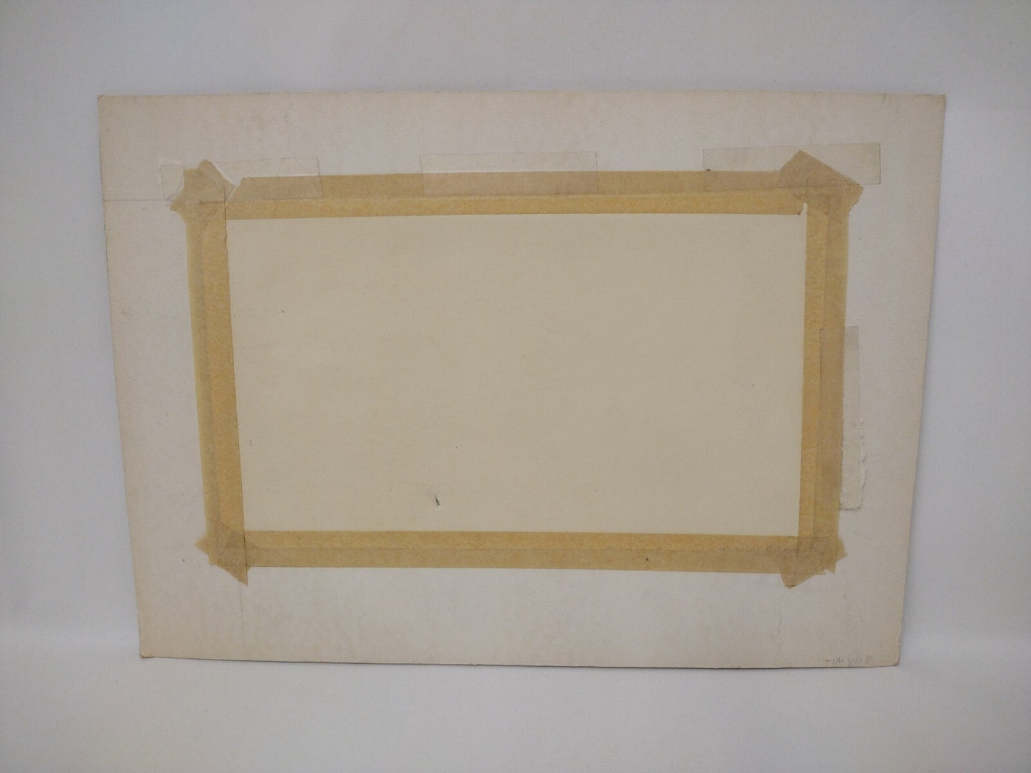 Original 7 X 12 Pencil Illustration Disaster Destruction Unsigned w Matte