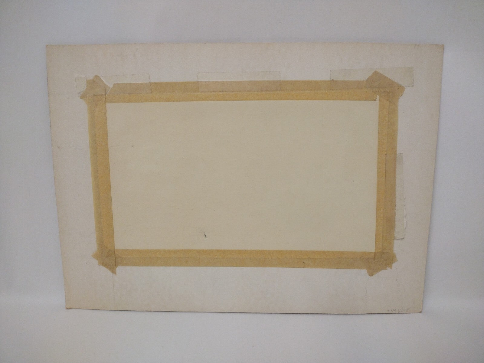 Original 7 X 12 Pencil Illustration Disaster Destruction Unsigned w Matte