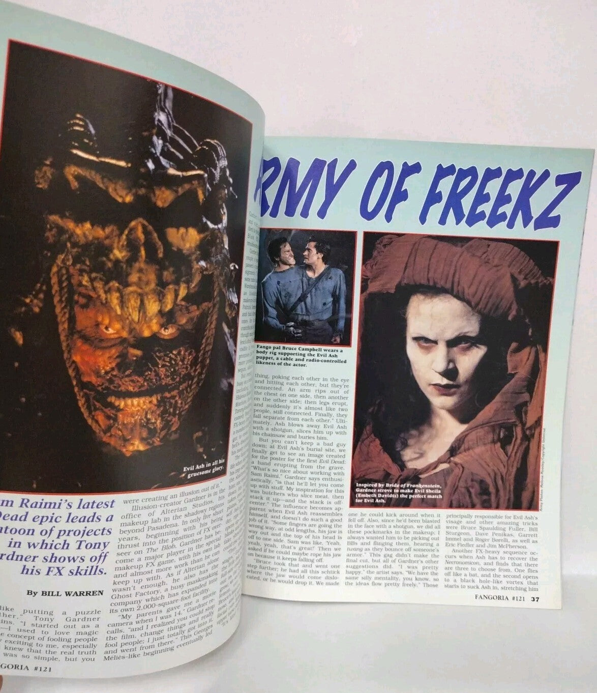 FANGORIA Magazine #121 (1993) Dark Half Dead Alive Warlock Armageddon AOD VF